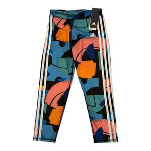 Adidas Aeroready Girls Jogger Athletic‎ Pants Size Large (14) Black Multi New